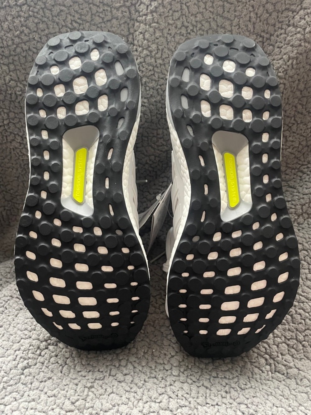 adidas White Ultra Boost Knit Running Sneakers - Picture 5 of 6